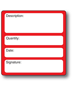 Stock Take Labels 150x150mm Removable
