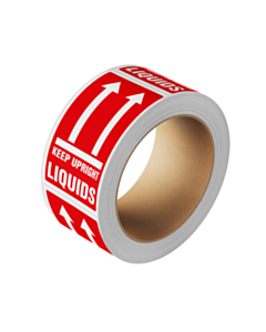Liquids Keep Upright Labels 75x150mm