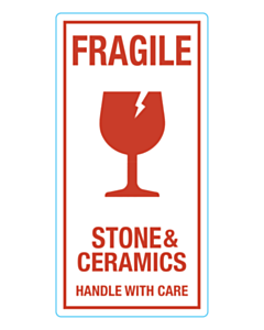 150x75mm Furnewal Fragile Labels