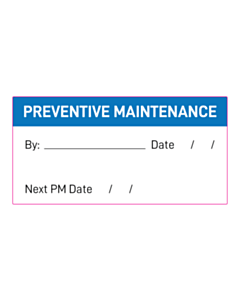 110x55mm Preventive Maintenance Due Labels