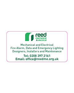 60x30mm Reed Mechanical Contact Labels 