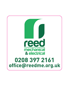 50x50mm Reed Mechanical Telephone Labels 