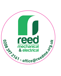 38mm Diameter Reed Mechanical Telephone Labels 