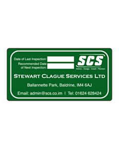 100x50mm SCS Inspection Labels