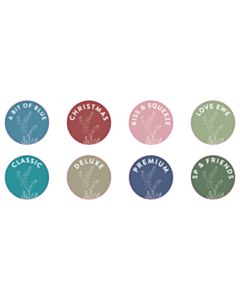 60mm Diameter Shepherds Purse Labels - 8 Sorts