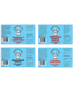 85x150 Dorset Saucery Labels - 4 Sorts