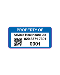 52x26mm Advinia Health Care Asset Labels 