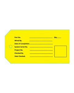 134x69mm Chess Dynamics Yellow Part No Tags 