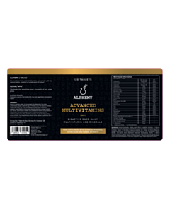 148x70mm Advanced Multi Vitamin Label