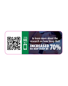 50x20mm Increased Sleep QR Labels 