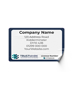 Personalised TrustMark Contact Labels 95x65mm