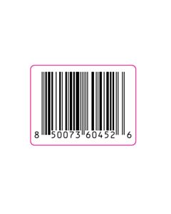 25x19mm 850073604526 Barcode Labels 