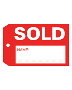 Sold Tags 55x35mm