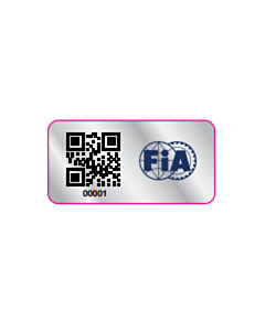40x20mm FIA Aluminium Asset Labels