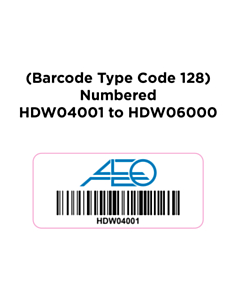 50x22mm AEO Destructible Vinyl Labels 