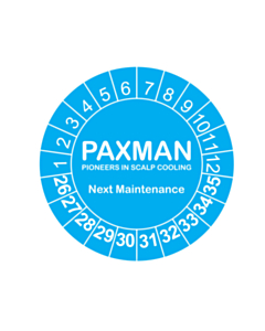 30mm Dia Paxman 2026 Maintenance Date Labels