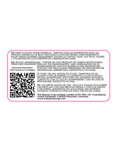 50x25mm Blushes Beauty Crop QR Labels
