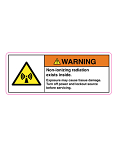 83x33mm Non-Ionizing Radiation Labels
