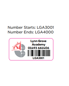 50x25mm Lynn Grove Tamper Evident Asset Labels 