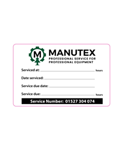 85x55mm Manutex Next Service Due Labels