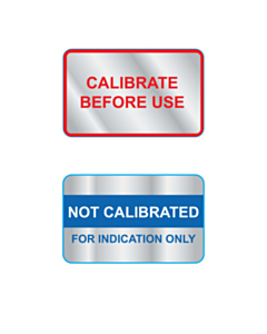 40x25mm Calibrate / Not Calibrated Labels