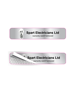 50x10mm Spart Electricians Void Labels