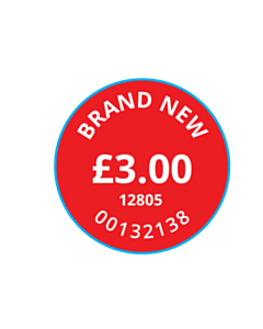 25mm Diameter £3 Brand New Goods Labels