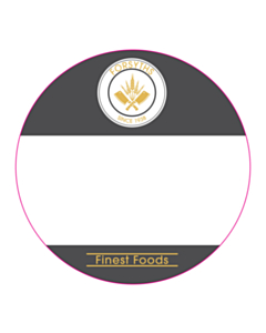 60mm Diameter Forsyths Finest Foods Tub Top Labels (v2)