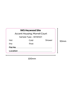 100x50mm IWS Location Labels