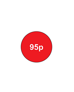 95p Price Labels 20mm Removable