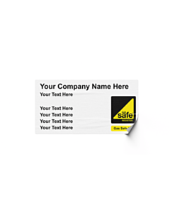 Gas Safe Boiler Service Stickers 63x33mm