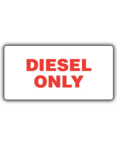 Diesel Only Labels 100x50mm