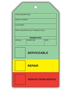 QC Colour Coded 3 in 1 Tag (155x85mm)