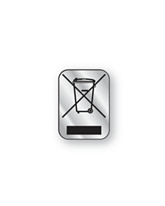 Silver WEEE Labels 10x13mm