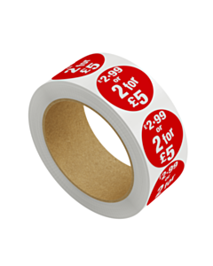 £2.99 or 2 for £5 Labels 50mm Removable