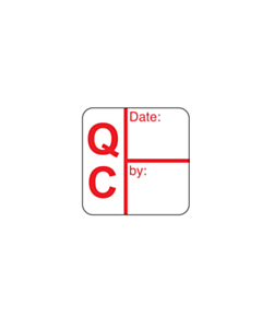 QC Quality Control Stickers 20x20mm