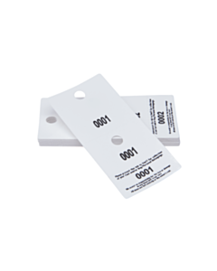 3 Part Cloakroom Hanger Tickets