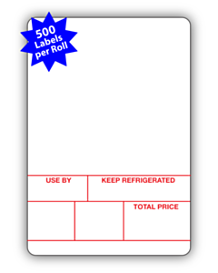 Avery Berkel Scale Labels Format 1 50x73mm (10 Rolls / 5,000 Labels)