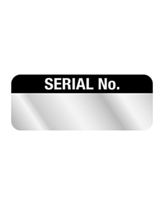 Aluminium Serial Number Tag Labels 38x15mm