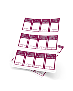 Burgundy Sandwich Label A4 Sheets
