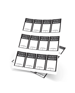 Black Sandwich Label A4 Sheets