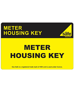 Meter Housing Key Labels 100x65mm