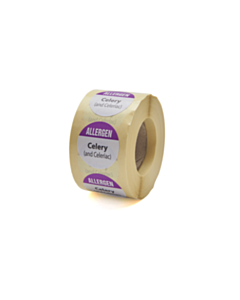 Allergen Celery Labels 25mm Permanent