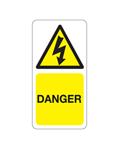 Electrical Danger Labels 25x50mm