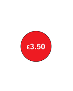 £3.50 Price Labels 20mm Permanent