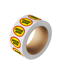Starburst Special Offer Labels 37x28mm Permanent