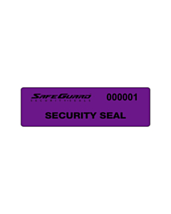 SafeGuard No Residue Seal Labels 100x25mm