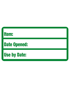 Frozen Food Item ID Labels 63x33mm