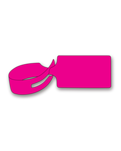 Pink Loop Through Tags 245x61mm