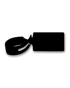 Black Loop Through Tags 245x61mm